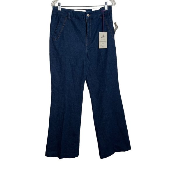 Gloria Vanderbilt Denim - Gloria Vanderbilt x Christian Siriano Jeans Women's 31/12 Lara Greendigo Flare